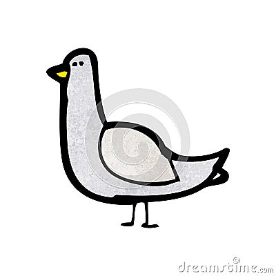 cartoon pigeon Vector Illustration