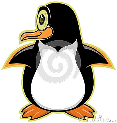 Cartoon pinguin 03 Vector Illustration