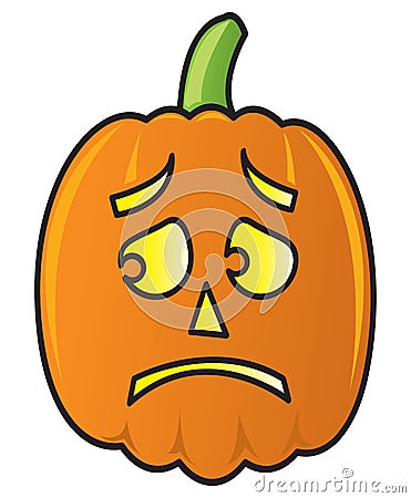 Cartoon Pumpkin Vector Illustration
