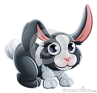 Cartoon Rabbit Animal Character Vector Illustration