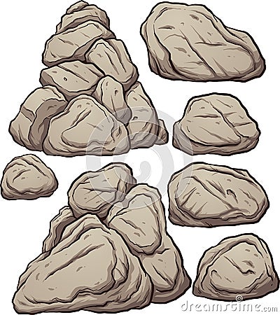 Cartoon Rocks Stock Vector - Image: 65634540