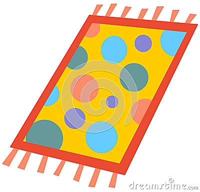 Cartoon rug Vector Illustration