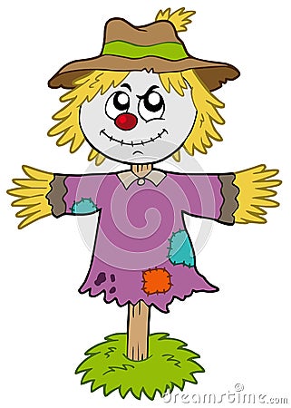 Cartoon scarecrow Vector Illustration