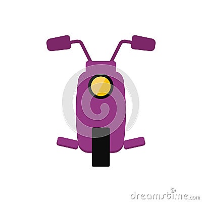 Cartoon scooter for travelling Vector Illustration