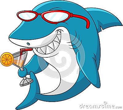 Cartoon shark Vector Illustration