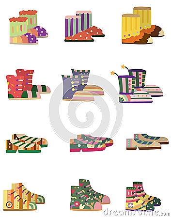 Cartoon shoes icon Vector Illustration