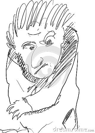 Cartoon Sketch Stock Photo