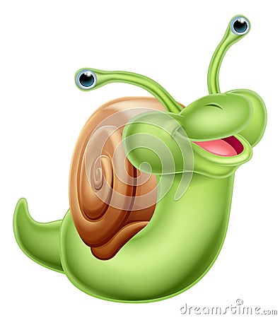 Cartoon snail Vector Illustration