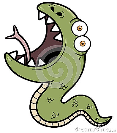 Cartoon Snake Vector Illustration