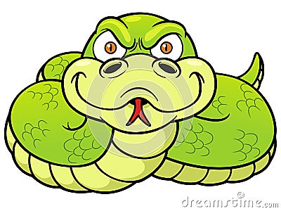 Cartoon Snake Vector Illustration