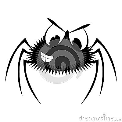 Cartoon spider Vector Illustration