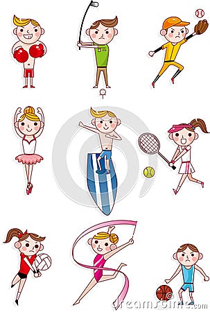 Cartoon sport Vector Illustration