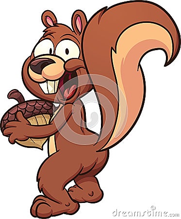 Cartoon squirrel Vector Illustration