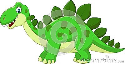 Cartoon Stegosaurus Dinosaur Stock Vector - Image: 53892565