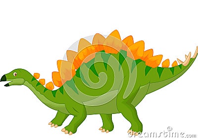 Cartoon stegosaurus Vector Illustration