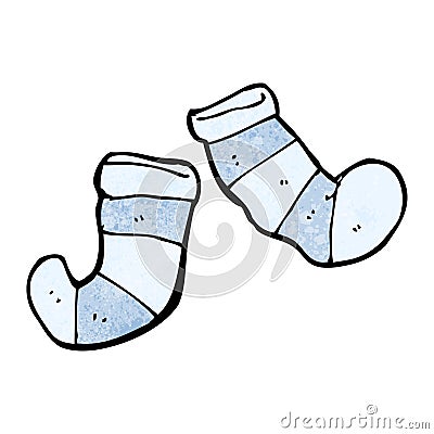 cartoon stripy socks Stock Photo