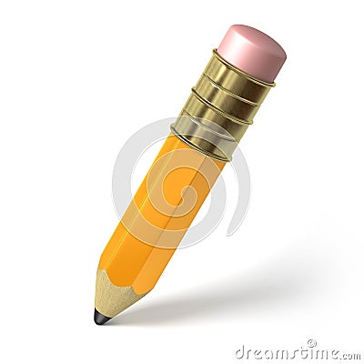 Cartoon style pencil Stock Photo