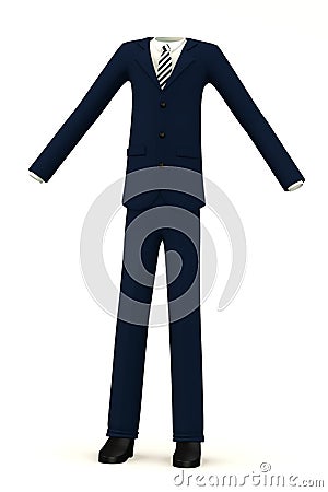 Cartoon suit - male Stock Photo