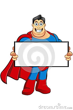 A Cartoon Superhero Character Vector Illustration