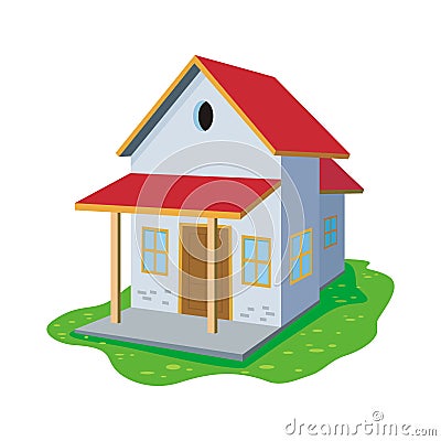 Cartoon Sweet Home, cute and new design Cartoon Illustration