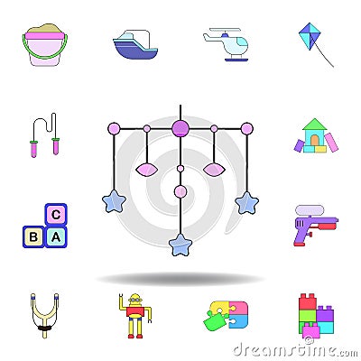 cartoon swing toddler toy colored icon. set of children toys illustration icons. signs, symbols can be used for web, logo, mobile Cartoon Illustration