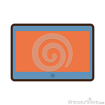 cartoon tablet device technology Cartoon Illustration