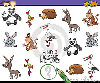 Cartoon task for children Vector Illustration