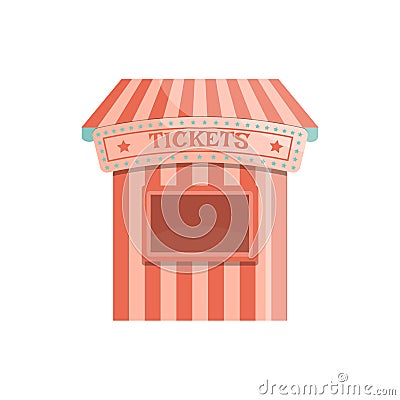 Ticket office Cartoon Illustration