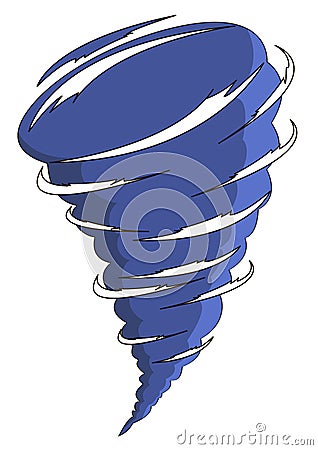 Cartoon tornado Vector Illustration