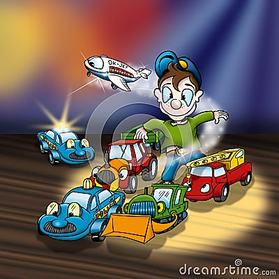 Cartoon Toys Stock Photo