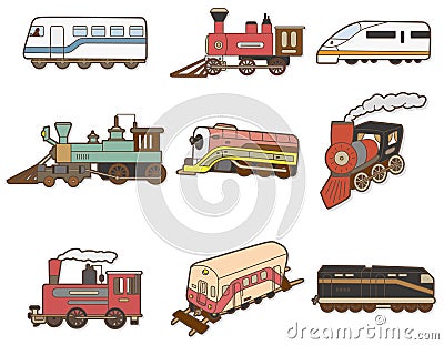 Cartoon Train icon Vector Illustration