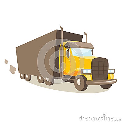 Cartoon truck, illustration Vector Illustration