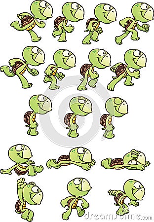Cartoon turtle Vector Illustration