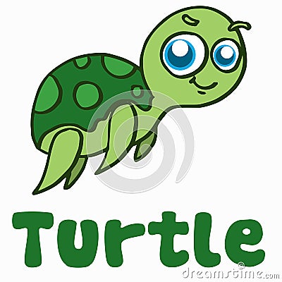 Cartoon turtle for t-shirt design Cartoon Illustration
