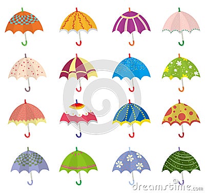 Cartoon umbrella icon Vector Illustration