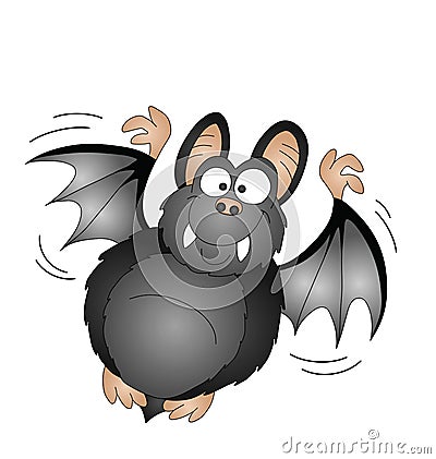 Cartoon vampire bat Vector Illustration