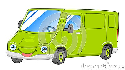 Cartoon van Vector Illustration