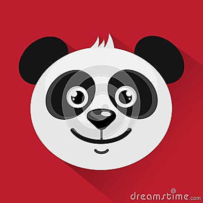 Cartoon vector panda Vector Illustration