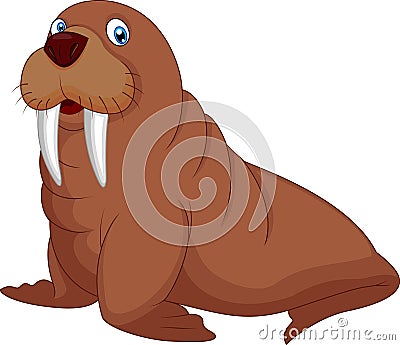 Cartoon walrus Vector Illustration