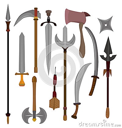 Cartoon weapon icon Vector Illustration