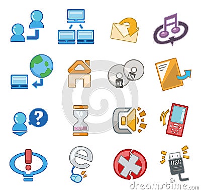 Cartoon web icon Vector Illustration