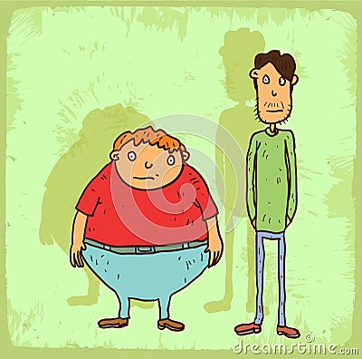 Cartoon weight illustration, vector icon Vector Illustration