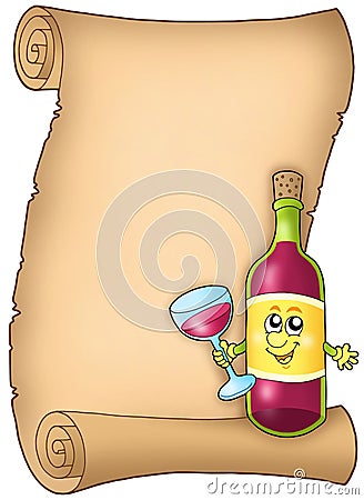 Cartoon wine list Cartoon Illustration