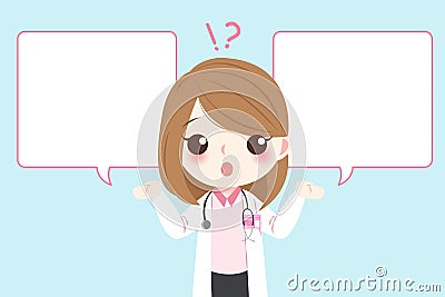 Cartoon woman doctor Vector Illustration