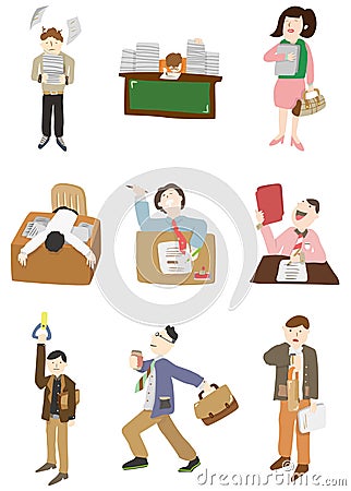 Cartoon worker icon Vector Illustration