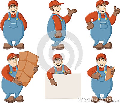 Cartoon worker Vector Illustration