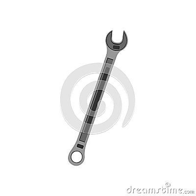 Cartoon wrench tool . Vector Illustration