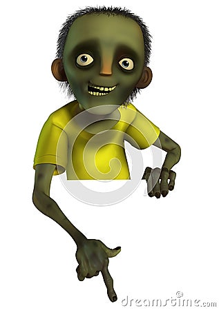 Cartoon zombie Stock Photo