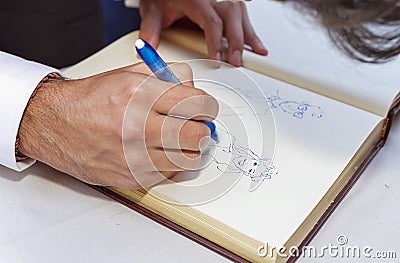 Cartoonist Stock Photo