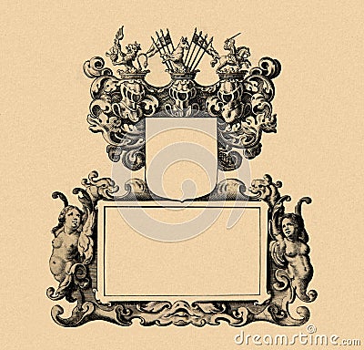 Cartouche Stock Photo